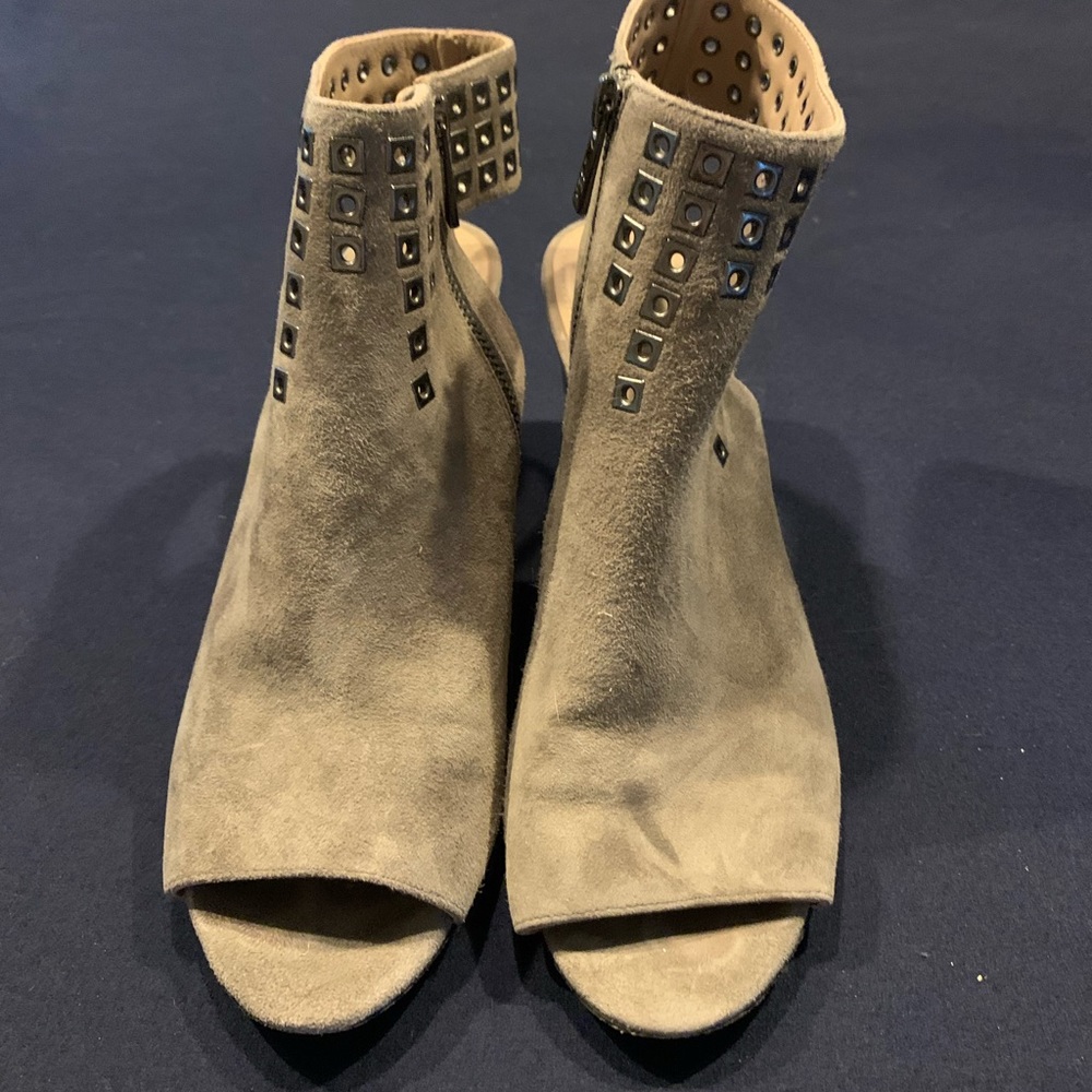 Donald Pliner Suede Open Toe Booties